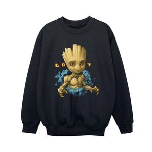 Guardians Of The Galaxy Boys Groot Flowers Sweatshirt / Black